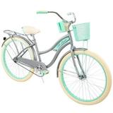 Huffy 26 Inch Wheel Nel Lusso Huffy Classic Women Cruiser Bike Gray Green