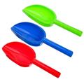 Goilinor Beach Shovels 3Pcs Sand Shovels for Kids Colorful Toy Scoops Plastic Beach Sand Shovels Kid-Sized Sand Shovels