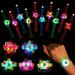 25 Pack LED Light Up Fidget Spinner Bracelets - Fun Party Favors for Kids 4-8 8-12 | Glow in The Dark Goodie Bag Stuffers - Birthday Party Essential