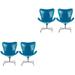 4 Pcs Egg Chair Armchair Chairs Models Miniature House Accessory Toy Office Decor Baby