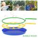 Willstar 3PCS Bubble Wands Set Creative Funny Bubble Maker Toy Bubble Sticks with Bubble Tray Outdoor Toys for Kids