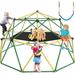 GIKPAL 4-in-1 Jungle Gym 120 Dome Climber with Hammock &Swing for Kids Outdoor Play Equipment Supports up to 1000lbs Jungle Gym Anti-Rust Easy Assembly Yellow+ Green