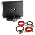 NVX VAD17001 1700W RMS Class D Monoblock Car/Marine/Powersports Amplifier with Bass Remote + Free Belva Amp Kit