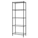 HOME ORGANIZER 5 Tier Wire Shelves Heavy Duty Storage Wire Shelf Shelving Rack Microwave Stand with 4 Side Hooks Leveling Feet