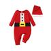 Christmas Baby Santa Claus Outfits Onesie Jumsuit for Newborn Infant Toddler Boys Girls Christmas Clothes