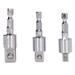 3Pcs 360 Degree Rotating Sleeve Connecting Rod Set - Chrome Vanadium Steel Electric Drill Tool Accessories