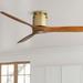 Casa Vieja 52 Windspun Brass-Walnut DC Hugger Ceiling Fan with Remote