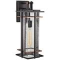 Minka Lavery San Marcos 18 1/4 High Black and Copper Outdoor Wall Light