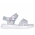 Skechers Girls Twinkle Toes: Rainbow Shines Sandals in Silver, Size 10 | Synthetic