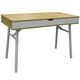 Techstyle Tech Modern Retro Hideaway Office Desk / Computer Workstation Oak / White