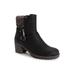 Women's Lucy Laylah Bootie by MUK LUKS in Black (Size 9 1/2 M)