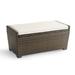 Tapered Wicker Storage Tailored Furniture Covers - Large Tapered Storage Bench, Gray - Frontgate