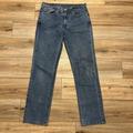 Levi's Jeans | Men's Levis 514 Straight Denim Jeans Sz 34x34 Blue Stretch Medium Wash Red Tab | Color: Blue | Size: 34