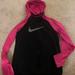 Nike Other | Nike Dri Fit Youth Large Black And Pink Sweatshirt, Only Worn Once. Thumb Holes | Color: Black/Pink | Size: Youth Large