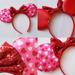 Disney Accessories | Disney Red And Pink Heart Sequins Minnie Mouse Ears | Color: Pink/Red | Size: Os