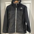 The North Face Jackets & Coats | Girls Gray & Black The North Face Hooded Rain Jacket Size L (14/16) Euc | Color: Black/Gray | Size: Lg