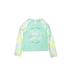 Justice Rash Guard: Green Tie-dye Sporting & Activewear - Kids Girl's Size 12