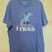 Disney Shirts | Disney Lilo And Stich Graphic T Shirt-"I Tried"-Size Extra Large-Men's (Unisex) | Color: Blue/White | Size: Xl