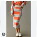 Anthropologie Skirts | Anthropologie Daily Practice Glens Stripe Skirt. Skirt Only- Size Small | Color: Orange/Purple | Size: S