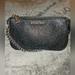 Michael Kors Bags | Euc Michael Kors Black Glitter Mini Bag/Wristlet. | Color: Black/Silver | Size: 7 X 5