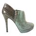 Michael Kors Shoes | Michael Kors Grey Leather Suede Alligator Embossed Ankle Boot Bootie Sz 9.5 | Color: Gray | Size: 9.5