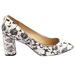 Coach Shoes | Coach Georgina Snake Skin Print Pumps In White Leather | Color: Black/White | Size: 7.5