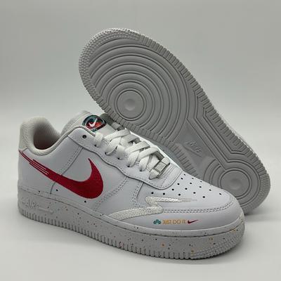Nike Shoes | New Nike Women’s Air Force 1 '07 Lx Leap High Shoes Fd4622-131 Multi Color Nwob | Color: Orange/White | Size: 7
