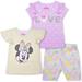 Disney Matching Sets | Disney Minnie Mouse Girls’(2)T-Shirts& Short 3pcs Set Sz 3t | Color: Pink/Yellow | Size: 3tg