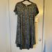 Lularoe Dresses | Lularoe Small Carly Dress Elegant Gold Silver Arrows | Color: Gold/Silver | Size: S