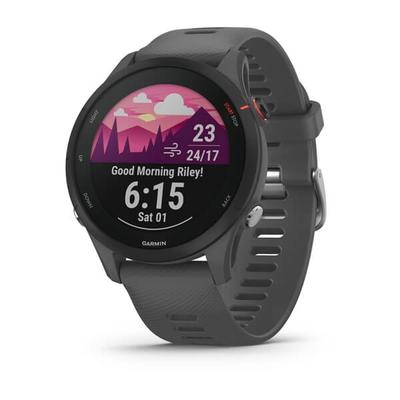 Smartwatch GARMIN "Forerunner 255 Basic" Smartwatches grau (dunkelgrau) Fitness-Tracker