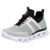 Slip-On Sneaker RIEKER SPORT, Damen, Gr. 41, grün (mint kombiniert), Textil, Lederimitat, sportlich, Schuhe Sneaker, Chunky Slipper, Freizeitschuh in veganer Verarbeitung, Topseller