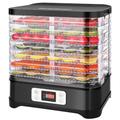 Nictemaw Dörrautomat Edelstahl Küchenminis Dörrgerät Obsttrockner mit 8 Einlegefächer, Dehydrator mit Temperaturregler, 400W, 35-70°C, 72h-Timer für Gemüse, Obst&Fleisch