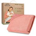 BabyToLove Extra Large Smart Baby Towel | Parents Stay Dry | Ultra Soft Bamboo | Pink Forest