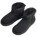 Lambland Women's Black Luxury Mini Sheepskin Outdoor Boots (Black, UK Footwear Size System, Adult, Women, Numeric, Medium, 3)