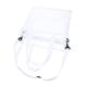 DOITOOL 5pcs Pvc Transparent Bag Beach Tote Bag for Women Fashion Purse Square Makeup Bag Ladies Wallets Clear Toiletry Bags Womens+wallets Messenger Shoulder Bags White Miss