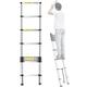Telescopic Ladders Multi-Purpose Extendable Ladder telescopic ladder F 20ft 16.5ft 12.5ft 10.5ft 9.5FT Telescoping Ladder, Aluminum Extension Telescopic Ladders for Rooftop Loft RV Attic Out vision