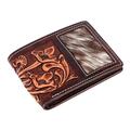 BAR H EQUINE Genuine Leather Rodeo - Bifold & Trifold Wallet For Men Women, Bifold