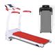 Indoor Electric Treadmill Mute Indoor Free Installation Walking Machine Sports Fitness Equipment Office Exercise Fitness Trainer Equipment(Red)