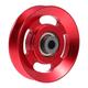 SUPVOX 3 Pcs Pulley Gym Equipment Metal Stand Cable Attachment Sport Accessories Fitness Wheels Tricep Rope Attachment Fitness Equipment Bracket Red Child Aluminum Alloy Metal Wheel