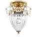 Bagatelle 9.5"H x 8"W 1-Light Semi-Flush Mount in Polished Gold