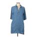 Philosophy Republic Clothing Casual Dress - Shirtdress: Blue Dresses - Women's Size Medium