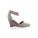 Jeffrey Campbell Wedges: Gray Solid Shoes - Women's Size 9 1/2 - Almond Toe