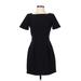 French Connection Casual Dress - A-Line: Black Print Dresses - Women's Size 2