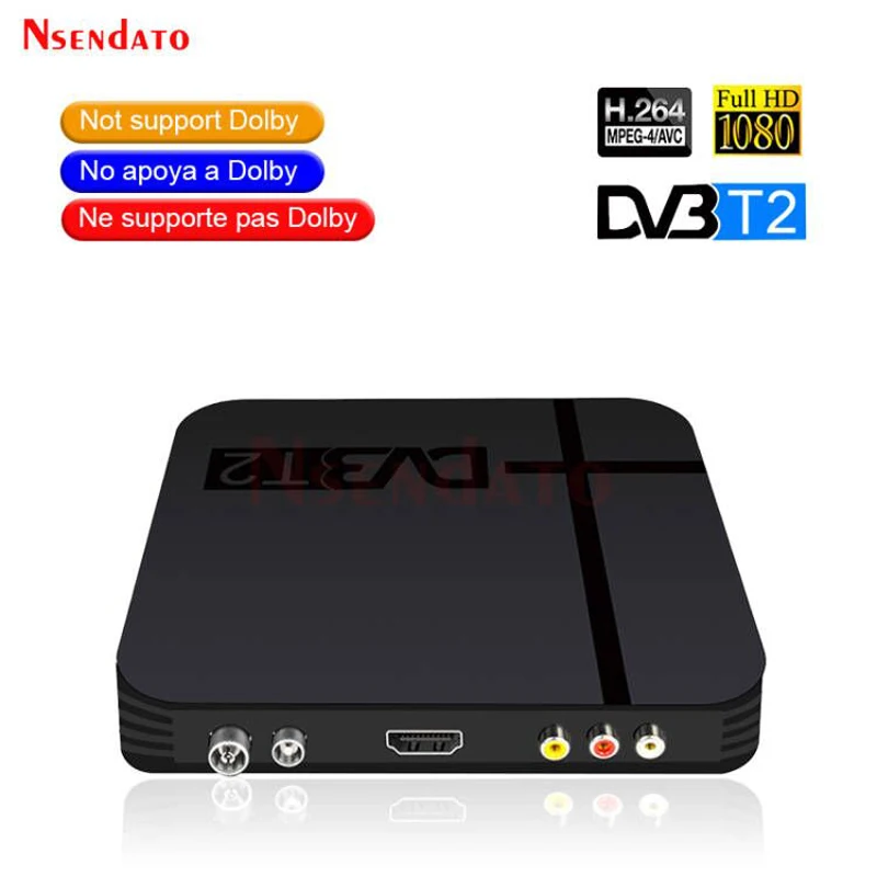 K2 DVB-T2 DVBT2 Décodeur TV Récepteur Numérique Terrestre 1080P DVB-T2 DVBT2 H.264 MPEG4 PVR Vidéo TV Box avec Télécommande