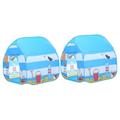 Vaguelly 2pcs Kids Camping Tent Kids Play Tent Kids Tent Baby Tent House Tent for Kids Outdoor Tent for Camping Castle Play Tent Kids Outdoor Tent Kids Playhouse Princess Individual Toy