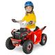 Maxmass 6V Kids Ride on ATV, Children Electric Quad Bike with Forward/Reverse Switch, Foot Pedal, Ergonomic Curved Seat and 4 Large Wheels, Battery Powered Electric Toy Car for Boys Girls (Red)