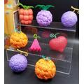 HeRfstUna pieza fruta del diablo fruta de goma/fruta quemada/fruta oscura 6 cm/2,3 pulgadas figura de Anime/muñeca/estatua/modelo figura de acción personaje de dibujos animados PVC juguete en caja co