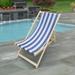 Breakwater Bay Populus Wood Sling Chair Stripe Narrow Stripe Solid Wood in Blue | 34 H x 24 W x 40 D in | Wayfair 47C0970BA0F742DEB7CCB4530B260B54