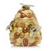 Jay Strongwater Honey Beehive Box, Crystal in Brown/Green | 3 H x 2.5 W x 2.5 D in | Wayfair SDH7398-280