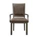 Scott Living Denman Dining Chair Wood/Upholstered in Brown | 40 H x 24.33 W x 23.62 D in | Wayfair S762DJ-155